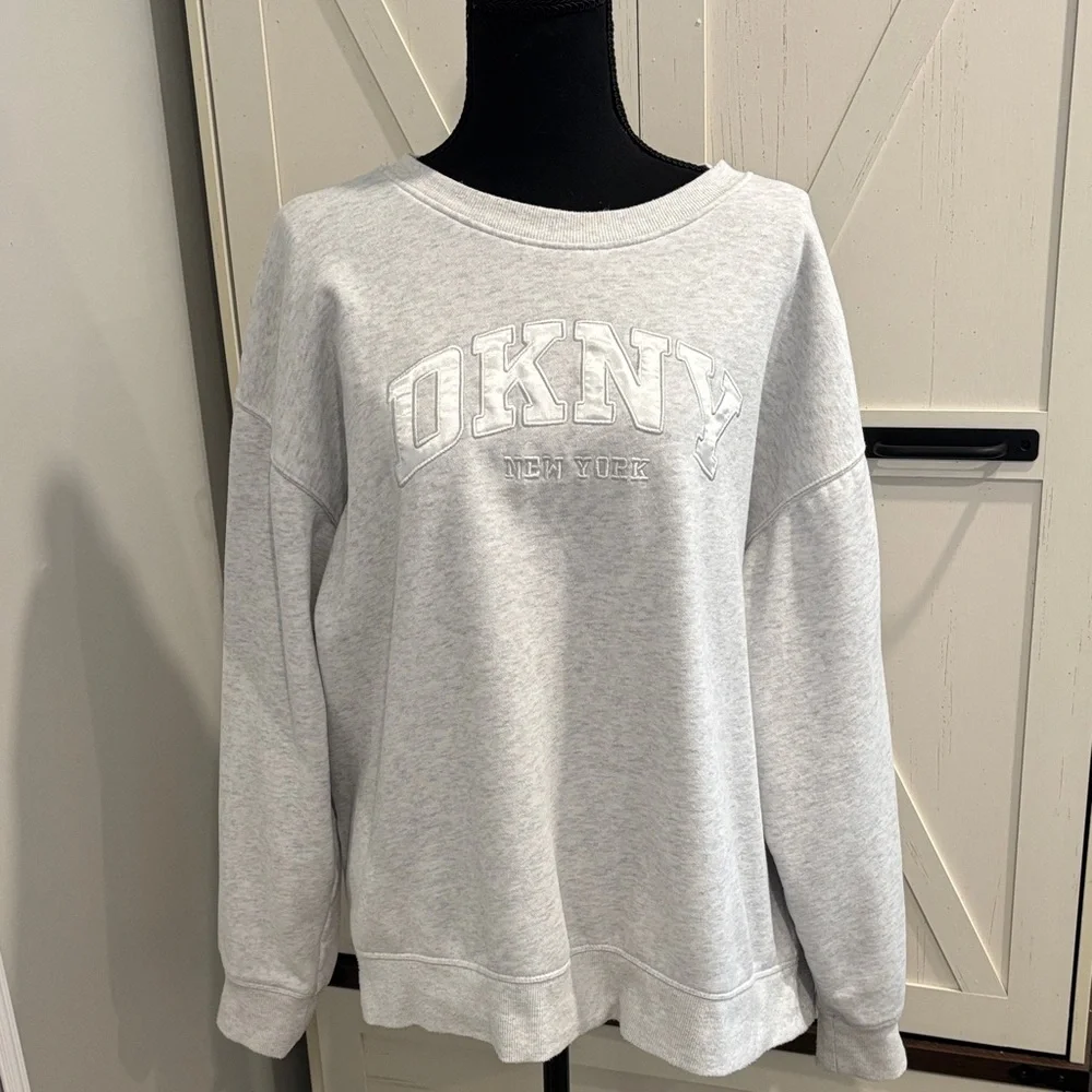 DKNY Sweatshirt Light Gray - Picture 4 of 7